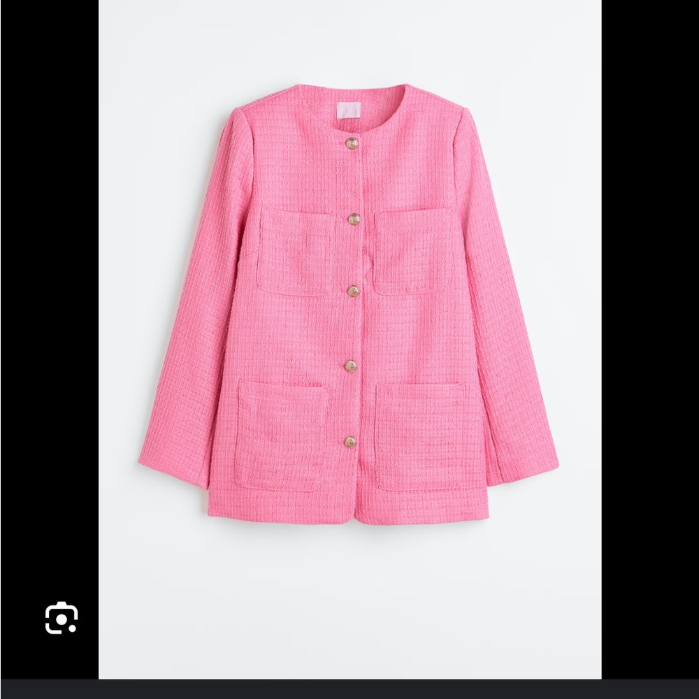 H&M Pink tweed Jacket and skirt